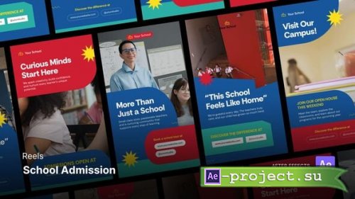 Videohive - Reels - School Admission After Effects Project Files - 60334043 - Project for After Effects