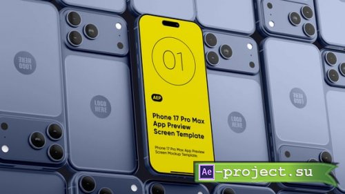 Videohive - Tiled Phone 17 App Preview Mockup Template - 60362273 - Project for After Effects