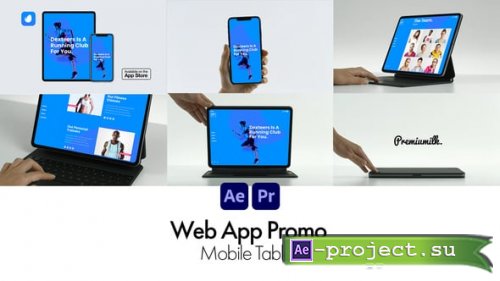 Videohive - Web App Promo Mobile Tablet - 34676286 - Project for After Effects