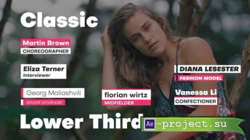 Videohive - Classic Lower Thirds - 60364647 - Project for After Effects
