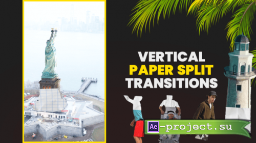 Videohive - Paper Split Transitions - 60363194 - Project for After Effects