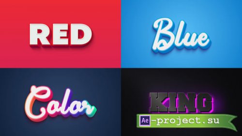 Videohive - Text Effect - 3D Style 02 - 60377833 - Project & Script for After Effects