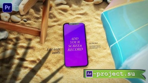 Videohive - Summer Phone Mockup - 60320696 - Premiere Pro Templates