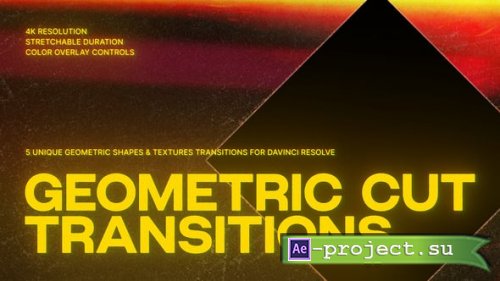 Videohive - Geometric Cut Transitions | DR - 60301462 - DaVinci Resolve Templates
