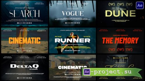 Videohive - Cinematic Titles - 60409029 - Project for After Effects