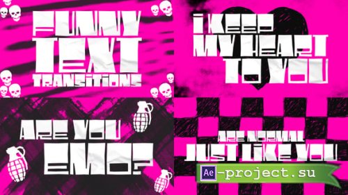 Videohive - Emo Text Transitions - 60378122 - Project for After Effects
