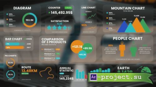 Videohive - Infographic Widgets - 60394932 - Project for After Effects