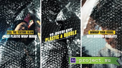 Videohive - Vertical Plastic & Bubble Wrap Overlays - 60399838 - Project for After Effects