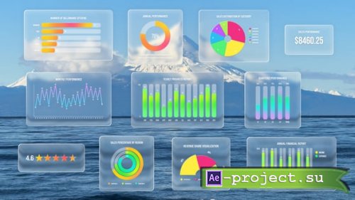 Videohive - Glass Motion Charts - 60395102 - Project for After Effects