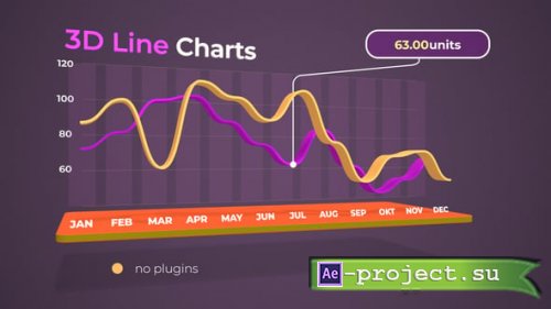 Videohive - 3D Line Charts - 60147241 - Project for After Effects