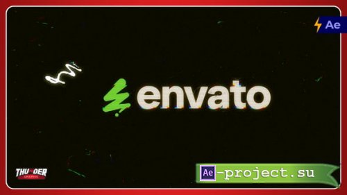 Videohive - CRT Glitch Impact Intro - 60399914 - Project for After Effects