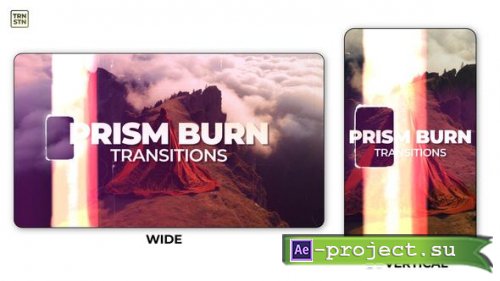 Videohive - Prizm Burn Transitions - 60421542 - Project for After Effects