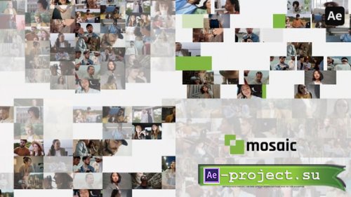 Videohive - 10 WideScreen Mosaic Logo Reveals - 60426832 - Project for After Effects