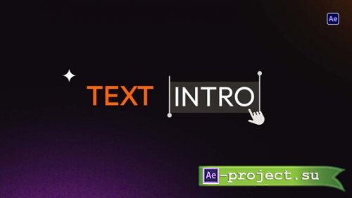 Videohive - Text Intro - 60377291 - Project for After Effects