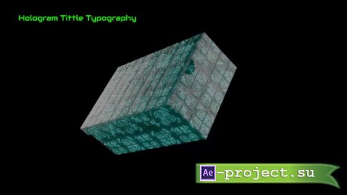 Videohive - Hologram Title Typography - 60436370 - Project for After Effects