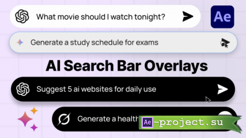  Videohive - AI Search Bars  - 60439245 - Project for After Effects
