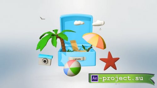 Videohive - Tropical Travel Logo - 60438934 - Project for After Effects