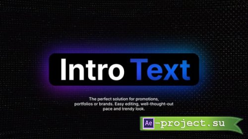 Videohive - Intro Text | After Effects - 60439748 - Project for After Effects