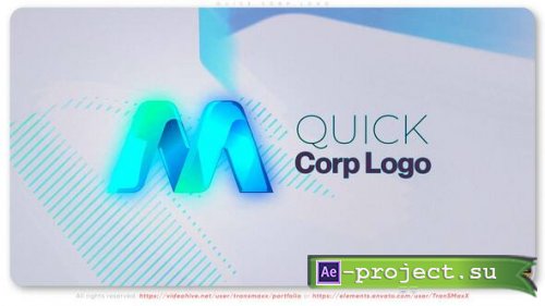 Videohive - Quick Corp Logo - 60442620  Minimal & Elegant Corporate Logo Reveal