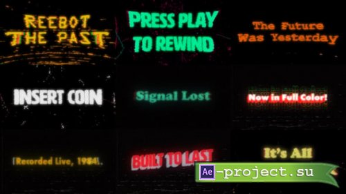 Videohive - Retro Text Preset - 60452898 - Project for After Effects