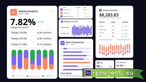 Videohive - Row & Column Bar Chart infographic - 60439826 - Project for After Effects