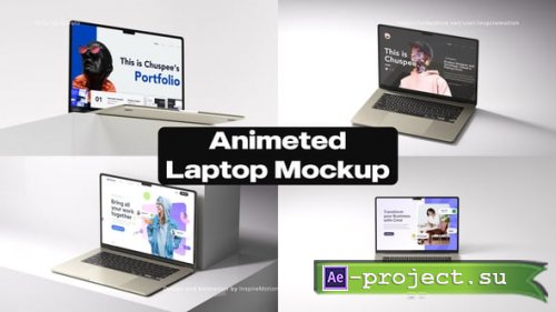 Videohive - Clean Animated Laptop Mockup - 60454143 - Project for After Effects