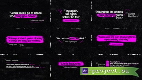 Videohive - Quotes Titles - 60457509 - Project for After Effects