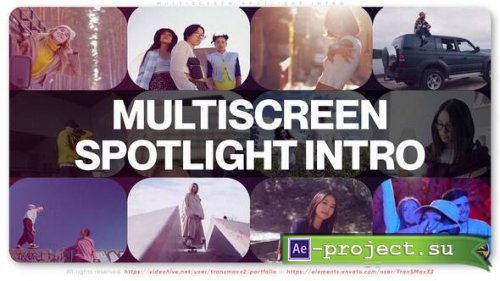Videohive - Multiscreen Spotlight Intro - 60442668 - Project for After Effects