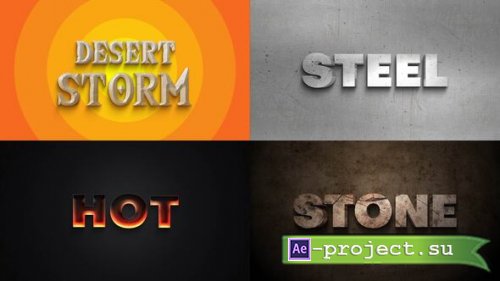 Videohive - Text Effect - Action Style 01 - 60458429 - Project for After Effects