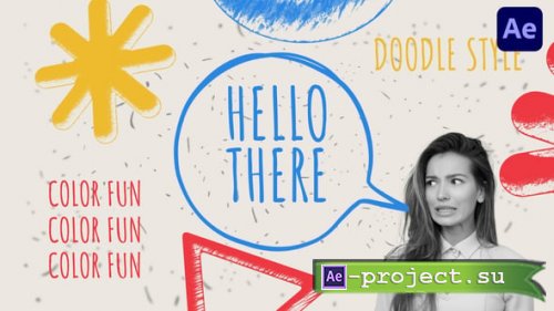 Videohive - Colorful Sketch Speech Intro - 60467827 - Project for After Effects