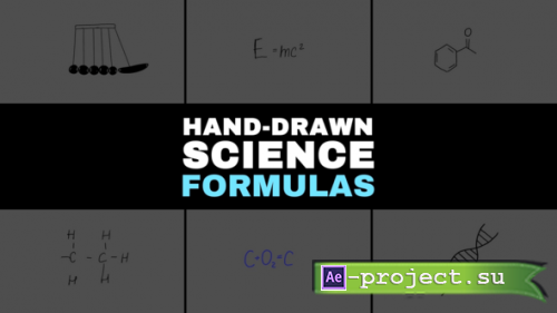 Videohive - Hand Drawn Science Formulas and Diagrams for After Effects - 60468333 - Project for After Effects