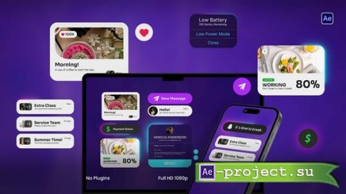 Videohive - Notification UI - 60465990 - Project for After Effects