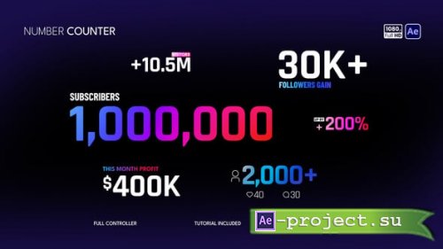 Videohive - Number Counter - 60466311 - Project for After Effects