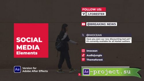 Videohive - Social Media Elements - 60422020 - Project for After Effects