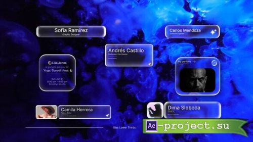Videohive - Glass Lower Thirds - 60324140 - Project for After Effects