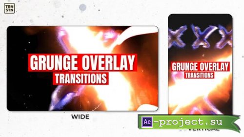 Videohive - Grunge Overlay Transitions - 60470713 - Project for After Effects