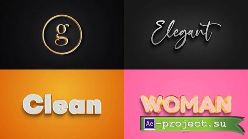 Videohive - Text Effect - Elegant Style 01 - 60481690 - Project for After Effects