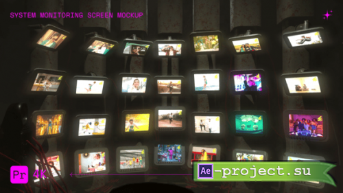 Videohive - System Monitoring Screen Mockup - 60506499 - Premiere Pro Templates