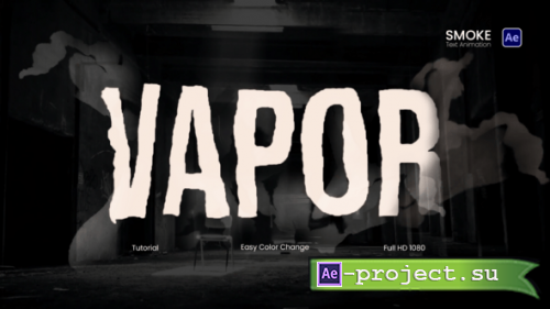 Videohive - Smoke Text Animations - 58527497 - Project for After Effects