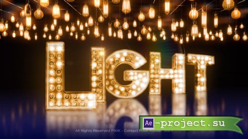 Videohive - Lights Typeface | AE - 60506474 - Project for After Effects