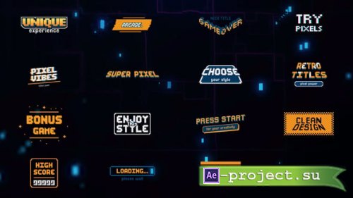 Videohive - Pixel Titles - 58760304 - Project for After Effects