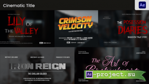 Videohive - Cinematic Titles - 57861055 - Project for After Effects