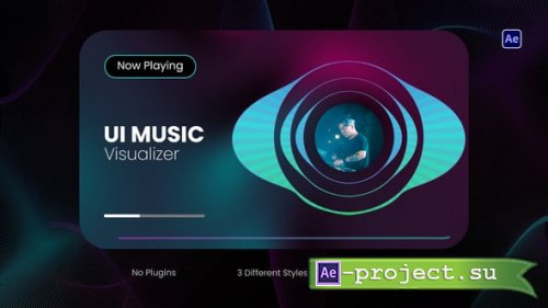 Videohive - UI Music Visualizer - 58653744 - Project for After Effects