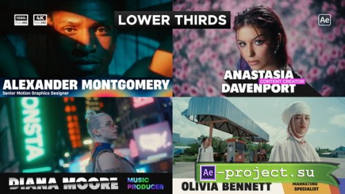 Videohive - Bold Lower Thirds - 60498555 - Project for After Effects