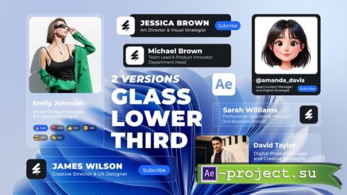 Videohive - Modern Lower Thirds | Glass & Classic Versions - 60497923 - Project for After Effects
