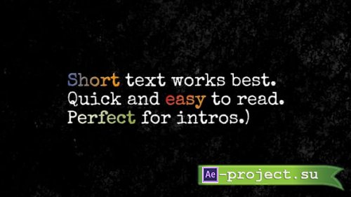 Videohive - Typewriter - 60498429 - Project for After Effects