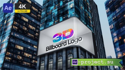 Videohive - 3D Billboard City Logo Reveal - 60507227 - Project for After Effects