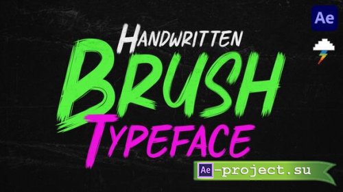 Videohive - Handwritten Brush Typeface - 59406735 - Project for After Effects
