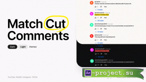 Videohive - Match Cut Comments - 60518010 - Project for After Effects