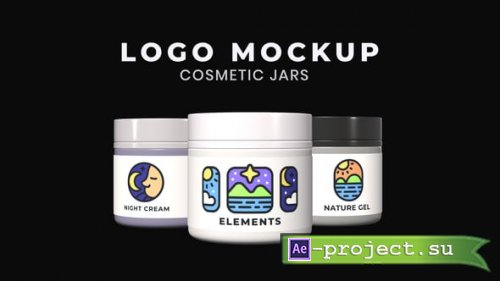 Videohive - Logo Mockup on Cosmetic Jar template | After Effects - 60513369 - Project for After Effects
